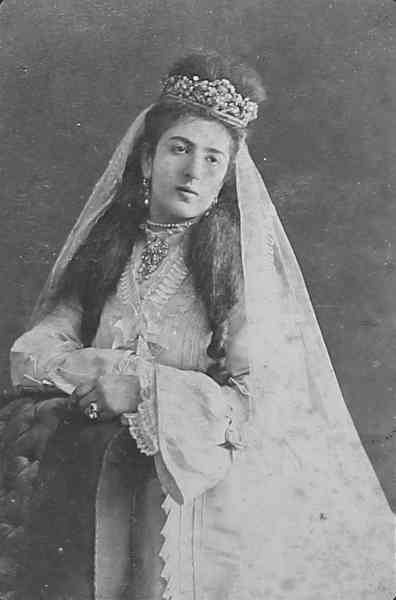 Armenian woman in wedding dress