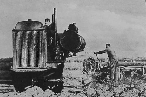 Tractor in Soviet Armenia
