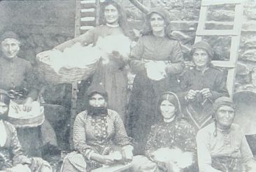 Armenian women working the cotton