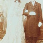Karnig Baghtchedjian and his young wife - Konya 1902