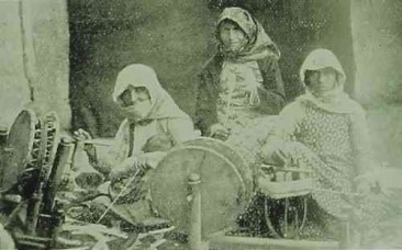 Armenian women spinning