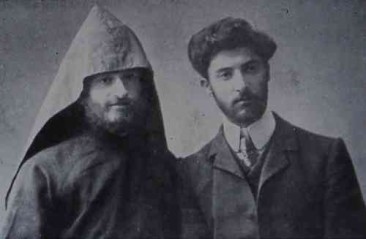 Komitas with his student Vahan Der-Arakelian