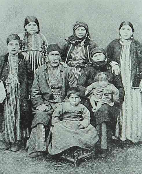Morenig village chief with his family