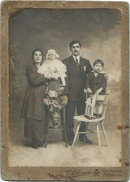 Dikran Baghtchedjian with his wife Rose Taspasian – Marseille 1927