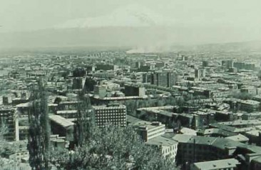View of Erevan and Ararat Mountain in the 1960s