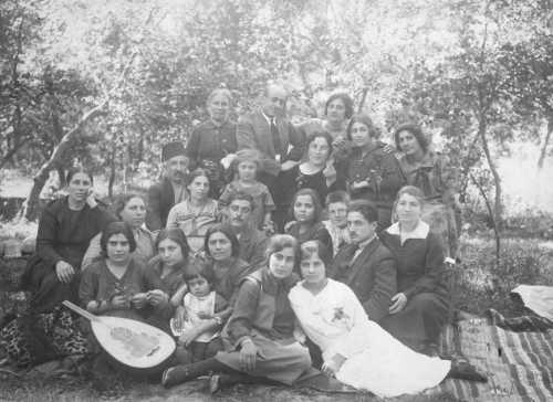 Armenians from Kharpert having a picnic in Lebanon – 1923
