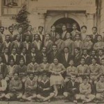 Getronagan students with their teacher Marie Jamgotchian in 1927-1928
