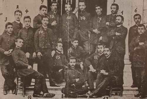 Students of the Getronagan Armenian High School