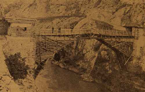 The Wooden Bridge on Yeprad River near Akn