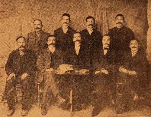 Managing board of the Armenian National Hospital of Sebastia (Sevaz) – 1914