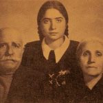 Garabed and Soghmen Ghasabian with their granddaughter Vesleda - Erevan