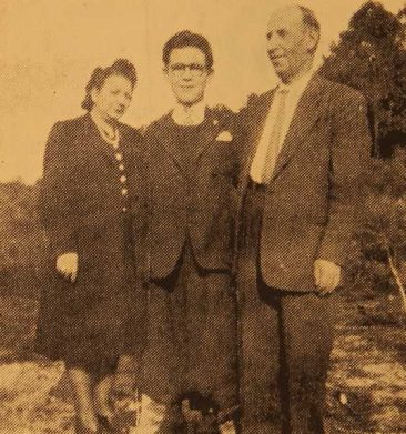 Mr and Mrs Tavit Chatalian with their son Gilbert – Paris