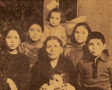 Shahnazar Maklumian with her grand-children – Erevan