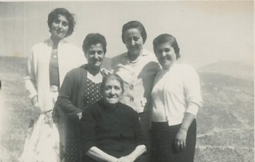 Arpi Kazanjian with relatives