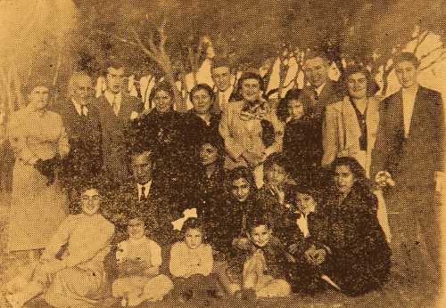 Sister Lusia Mayrig Sarhadian with descendants of saved Armenians