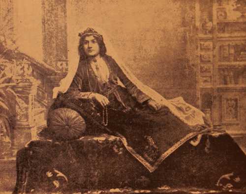 Armenian girl in 19th century costume of Garin