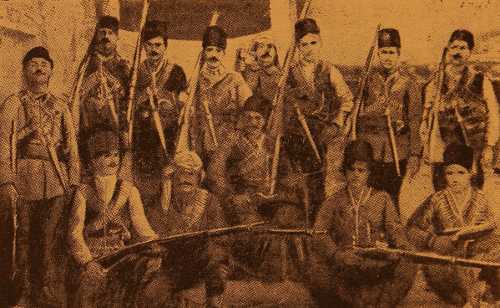 Group of Armenian volunteers in Akdagh