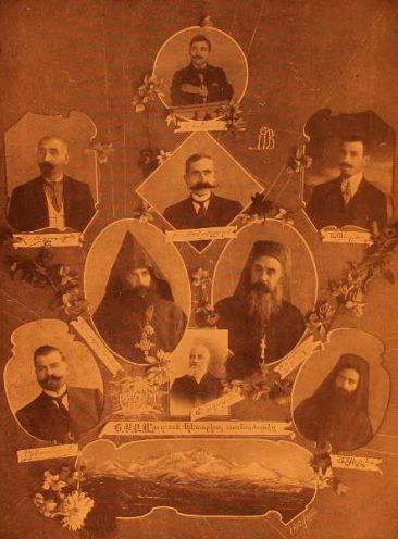 Founding members of AGBU branch of Kesaria, 1910