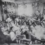 Festive meal in the honor of the Armenian students of Cairo, Egypt 1939