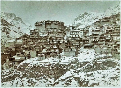Zeytun town under snow, January 1907