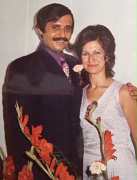 My fiancée Sonia Kechichian at the engagement party early October 1973 Beirut