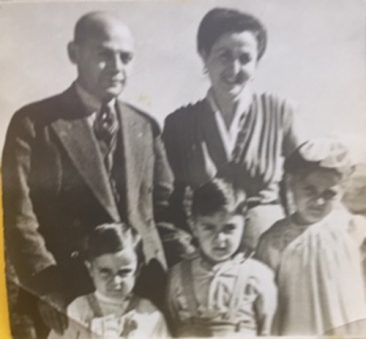 Zarmanian Family Aram, Yeranik, Souren, Puzant, and Lousig circa 1945