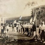 Karapet Hakobyan and other students practicing athletic activities