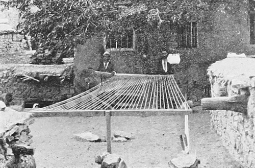 Armenian men weaving