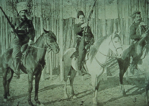 Armed horsemen in Van