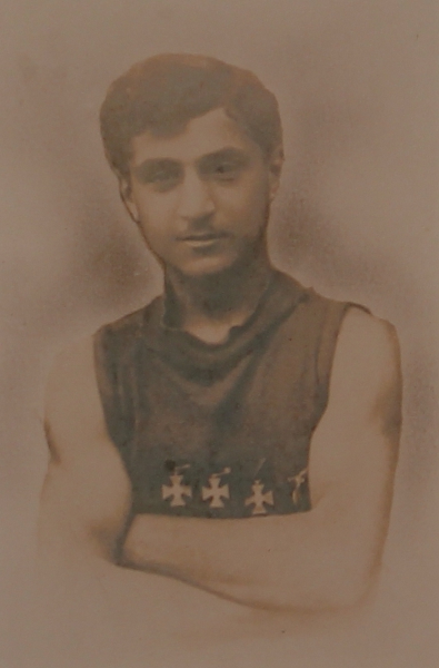 Pastel of a young man