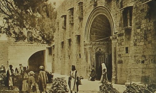 Entry of the Armenian convent in Jerusalem