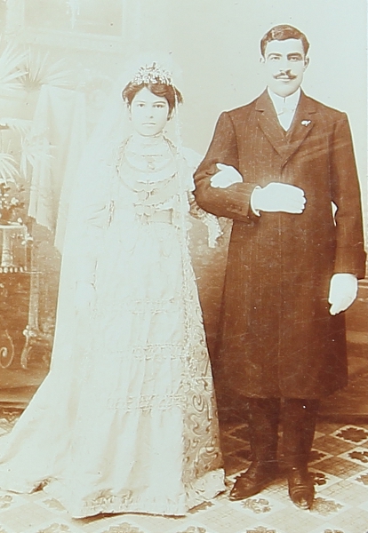Karnig Baghtchedjian and his young wife – Konya 1902