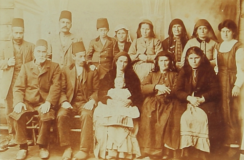Mrs Derbabian, Mrs Mouradian and Mrs Der Mardirossian in Sebastia (Sevaz) in 1901