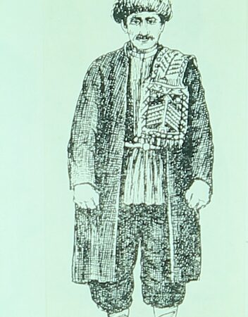 Artsakhtsi in local costume