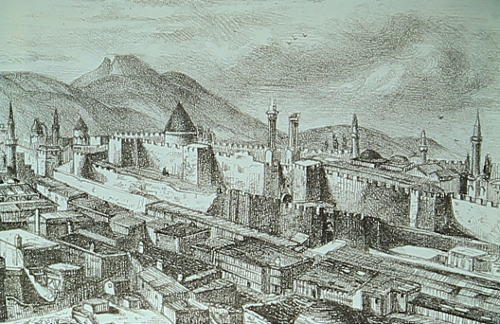 Drawing of the town of Garin