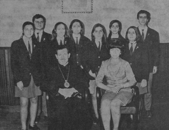 Archbishop Abadian of Argentina and Silva Hampartsumian – 1969