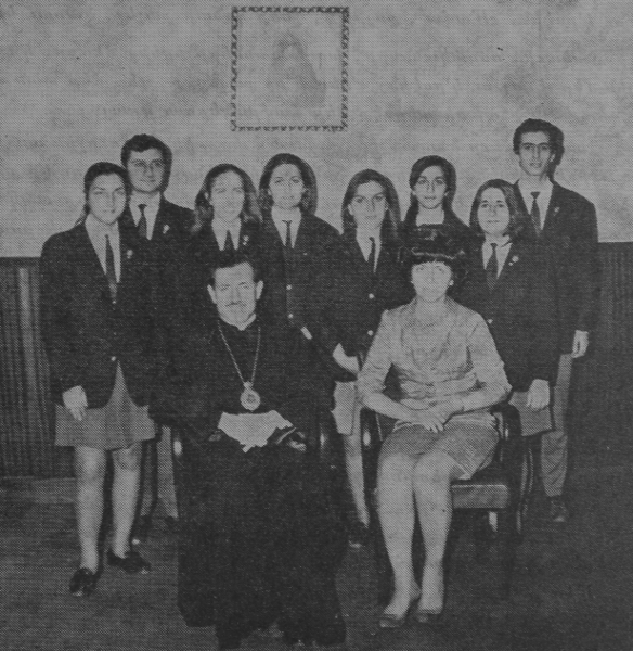 Archbishop Abadian of Argentina and Silva Hampartsumian – 1969