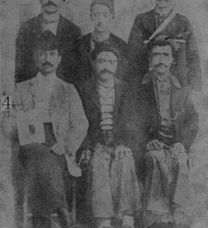 Harutiun Paraghamian with friends – Ourfa 1910