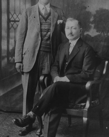 Stepan Demirjian from Malatia with his son
