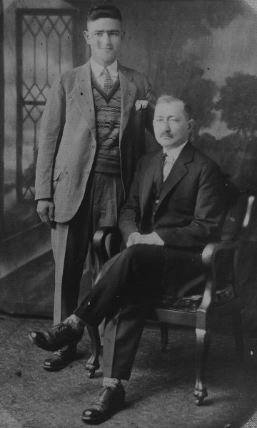 Stepan Demirjian from Malatia with his son