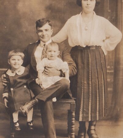 Unidentified Armenian family in the USA