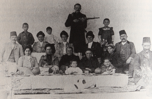 The Zambakjian family in their orchard