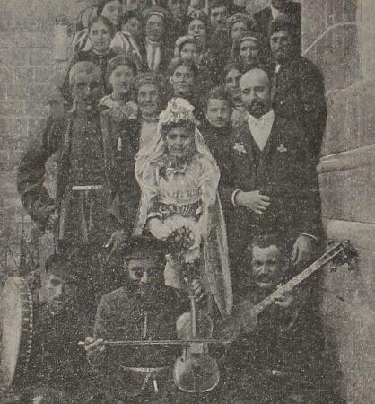 Wedding party in Gyumri