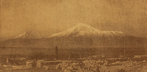 Ararat mountain, from Eastern Armenia
