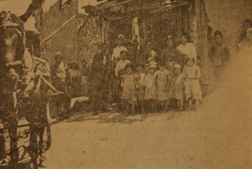 Miss Stella Loughridge with Armenian orphans