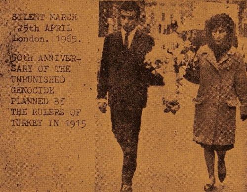 50th anniversary of the Armenian genocide in London