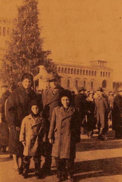 Donig Adjemian and Hasmig Hovhannesian with their children – Erevan