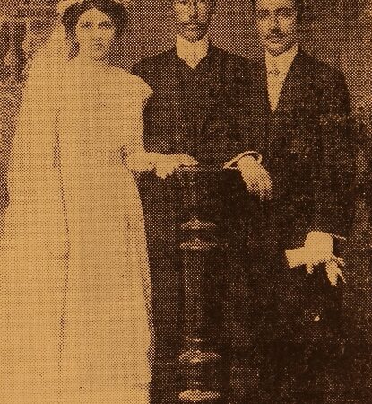 Karekin Djenderedjian with his bride – Smyrna