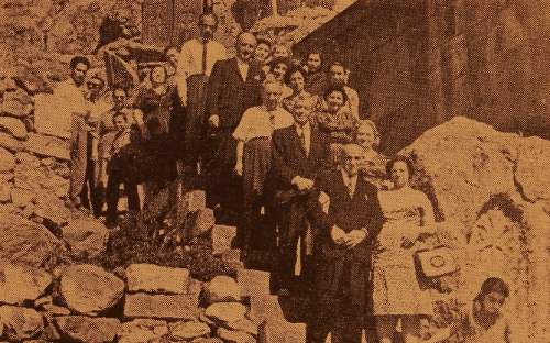 Mrs Balian and Movsesian (Madanian) in Geghart – Eastern Armenia