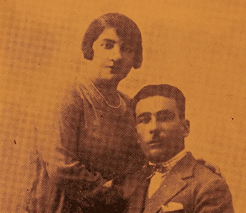 Serovpe Baylozian and his wife